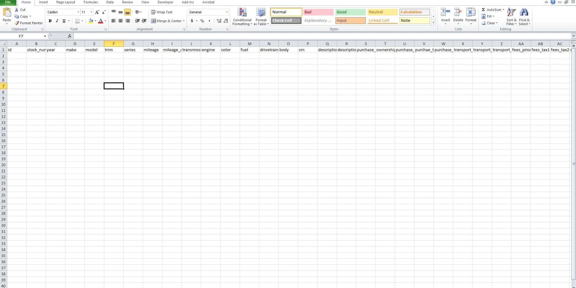 inventory import from csv autopro.io example dealership management software DMS