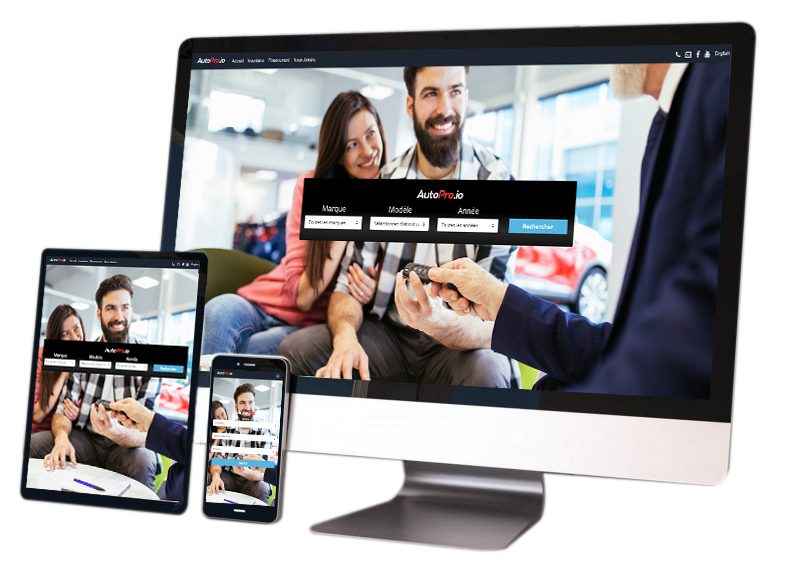 manage your reponsive car auto dealer website autopro.io