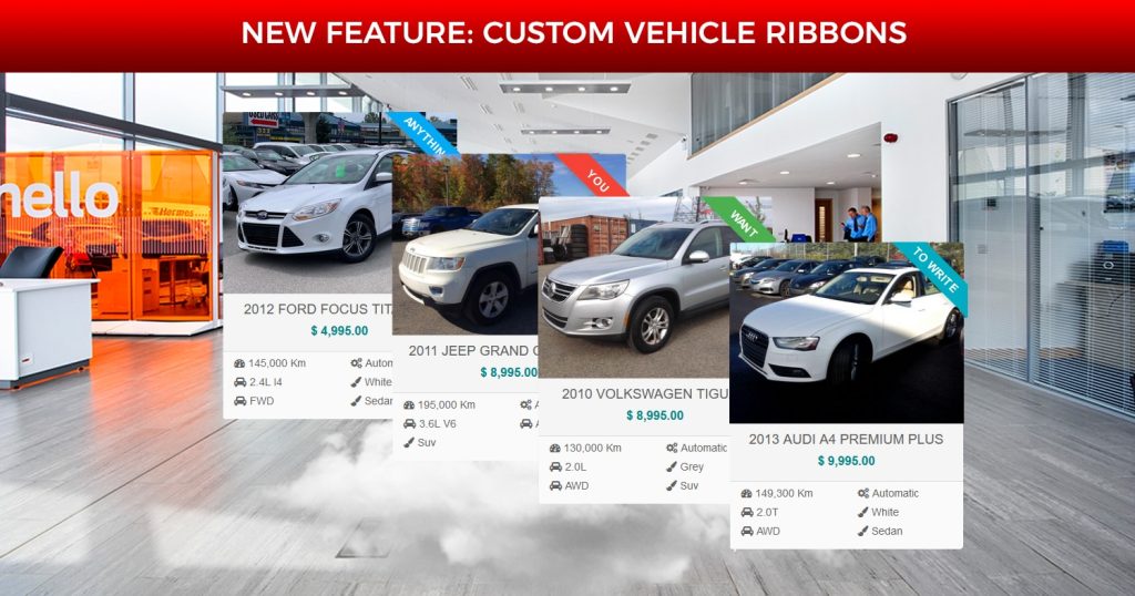 New Feature: Ribbons on Vehicle Cards