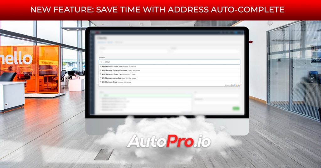 New Feature: Save time with address auto-complete