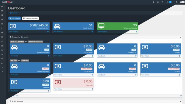 new autopro dark mode autopro dealership management software