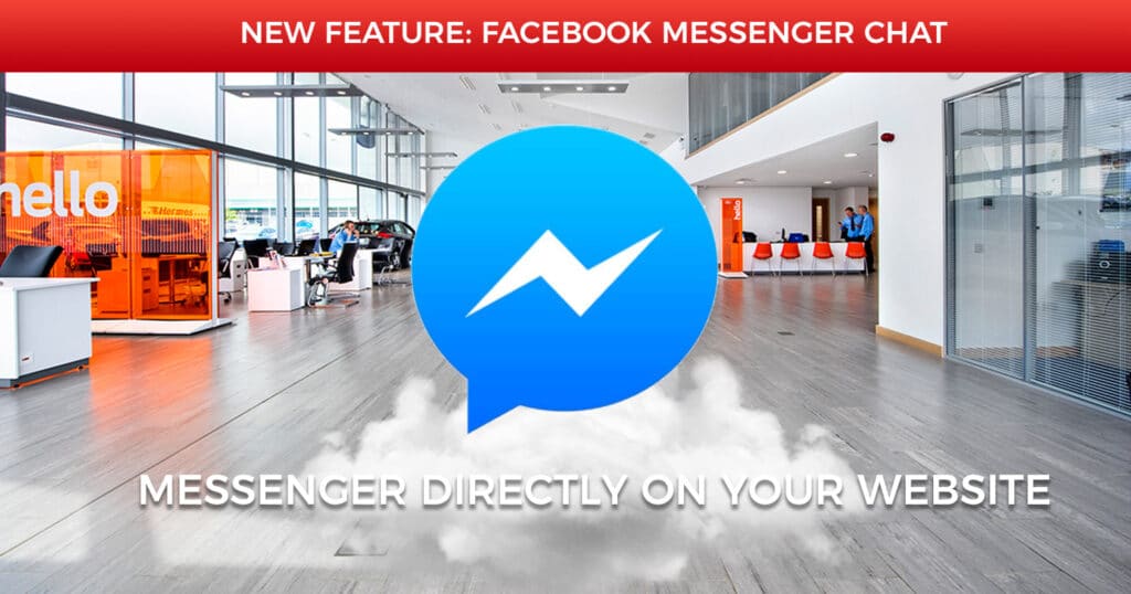 Agregar el chat de Facebook Messenger al sitio web de su concesionario de automóviles