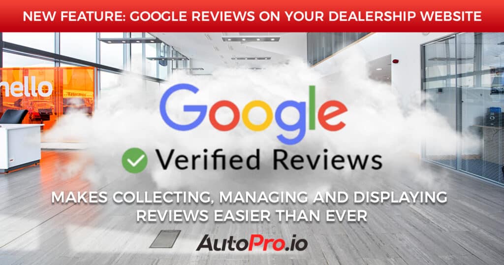 New Feature: Google reviews on your car dealership website